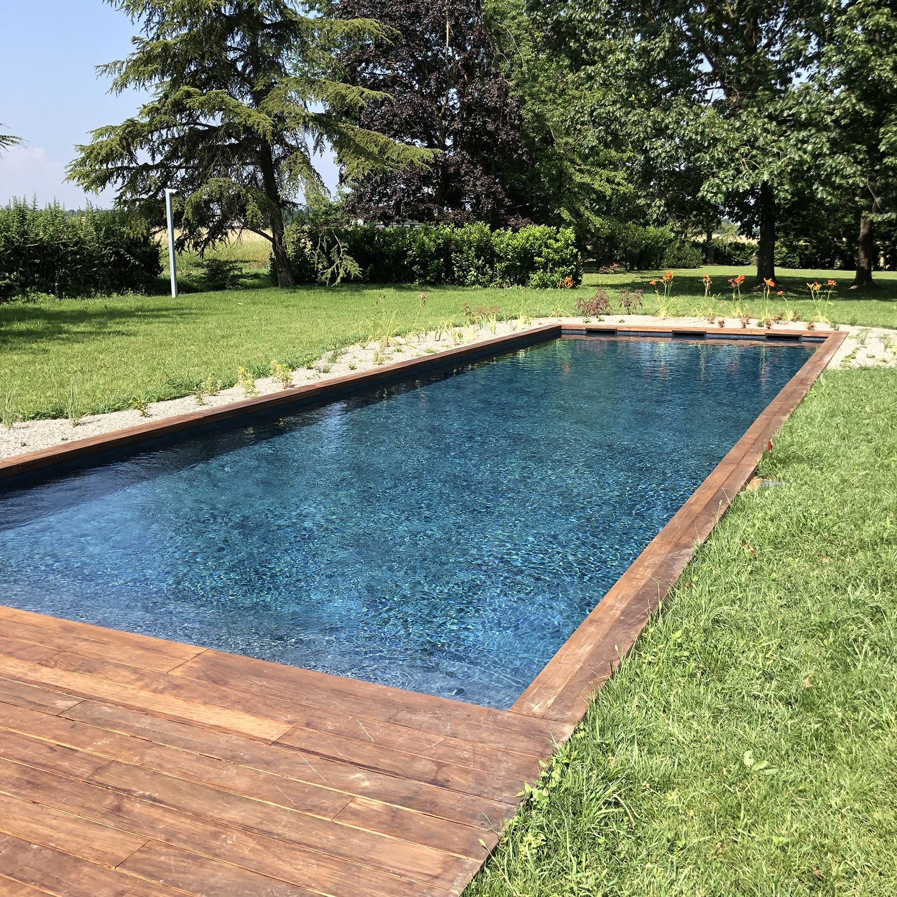 Piscina a skimmer con rivestimento TOUCH ELEGANCE