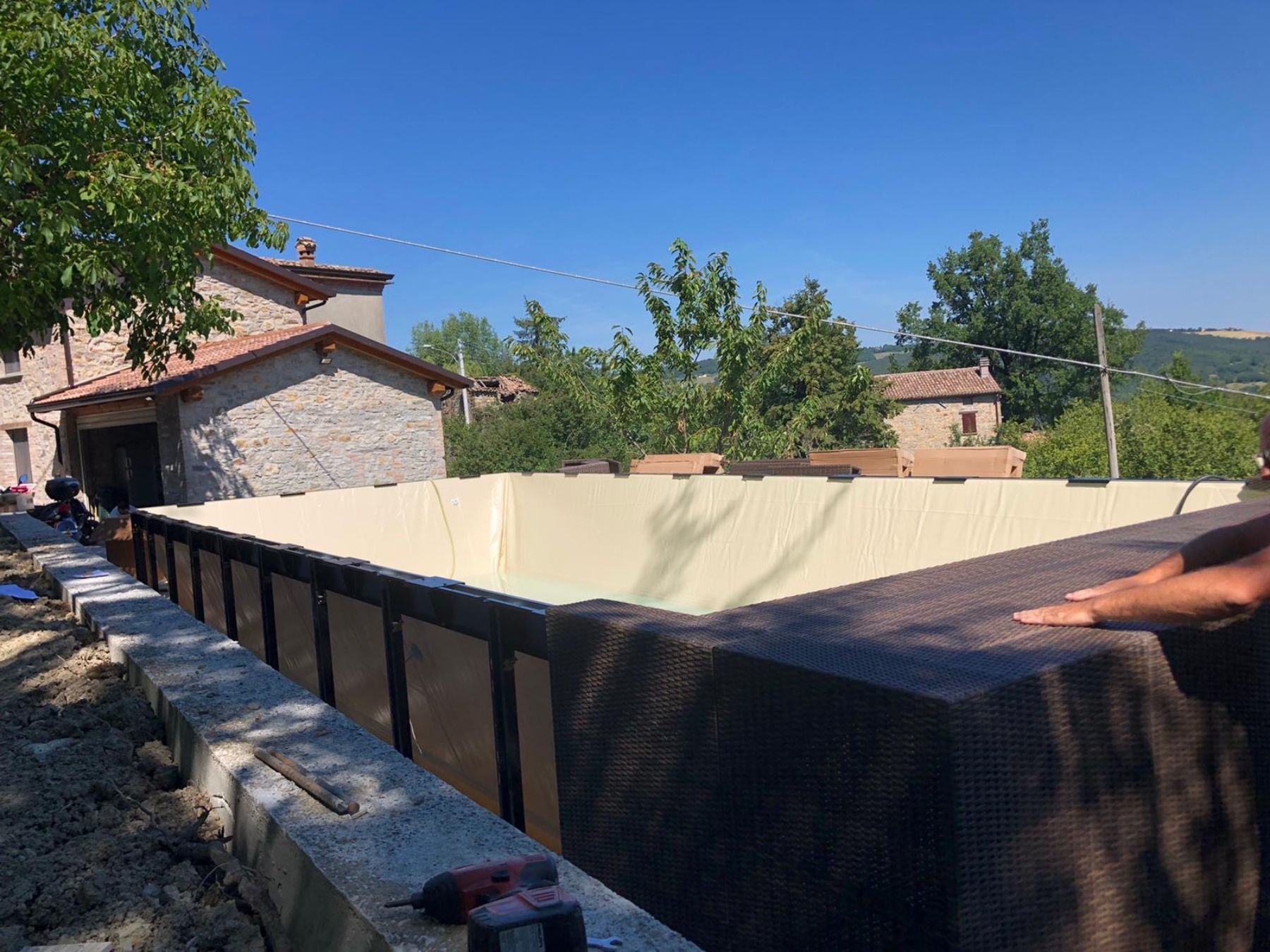 Piscina fuori terra Laghetto linea Dolcevita, modello Diva Piscina Laghetto fuori terra