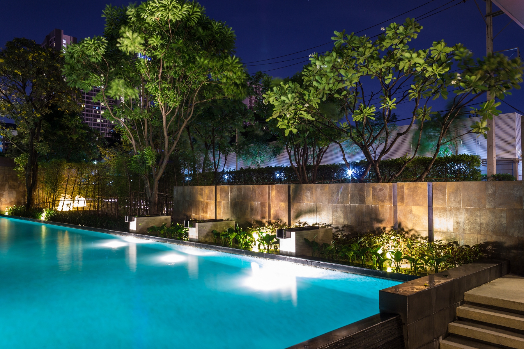illuminazione notturna piscina illuminazione notturna piscina